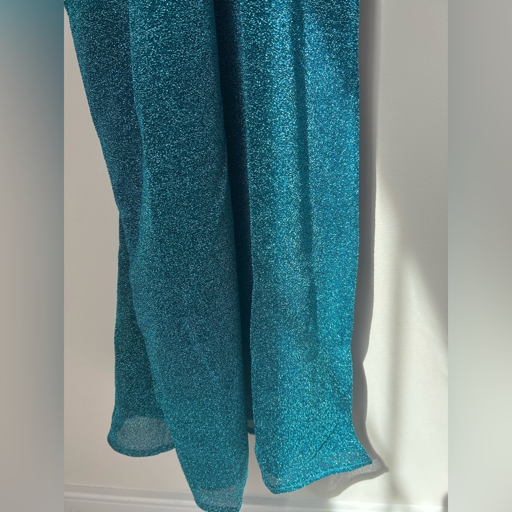 BAOBAB Blue Metallic sleeveless maxi dress - Picture 12 of 15